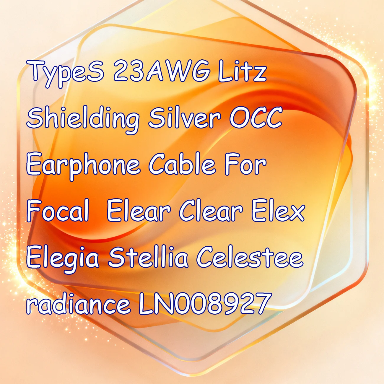 كابل سماعة أذن من النوع 23AWG Litz Shielding Silver OCC لـ Focal Elear Clear Elex Elegia Stellia Celestee Radiance LN008927 #6