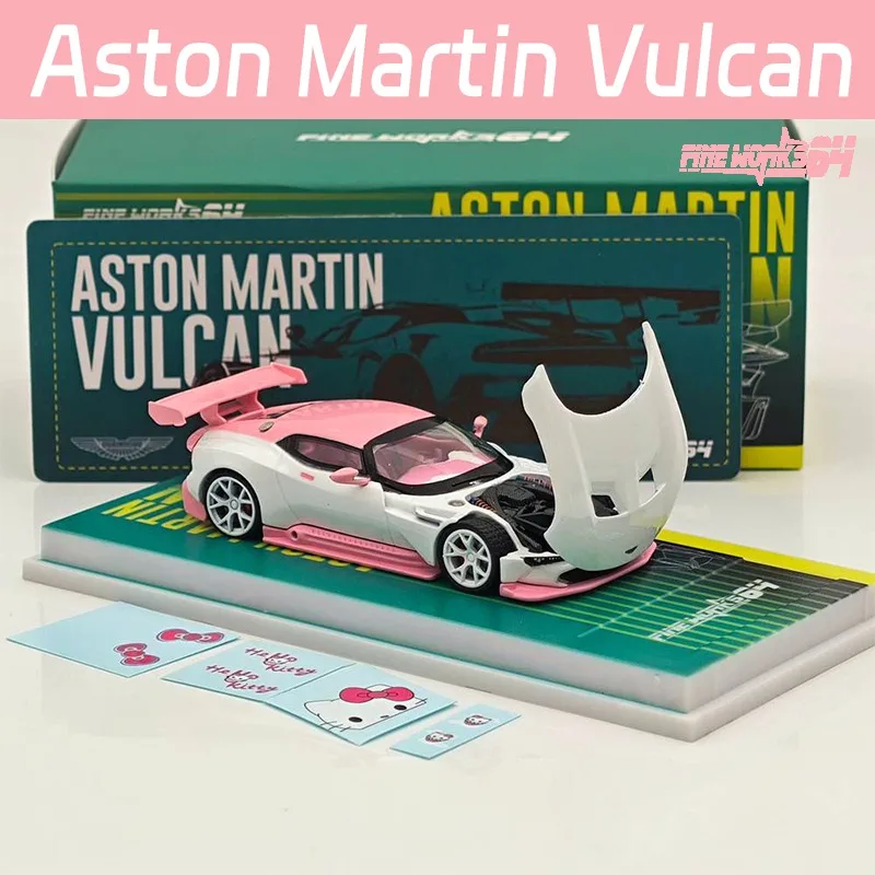 Fine Works 1/64 Aston Martin Vulcan Alloy Motor Vehicle Toy Die-casting Metal Model Collection Boy Christmas Gifts