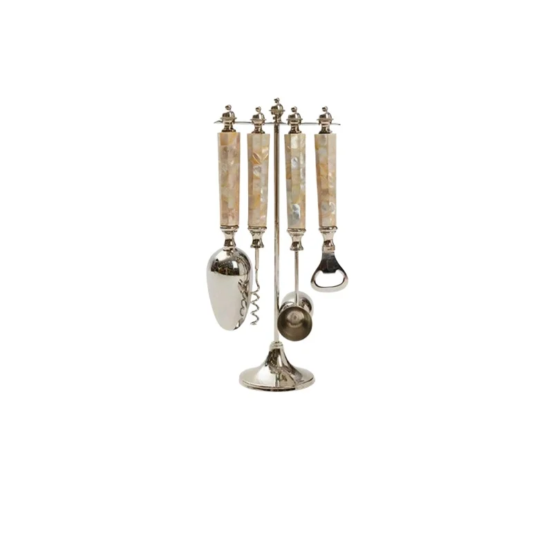 For creative wine set Stainless steel bottle starter Wine cabinet Dining table Kitchen bar ornament