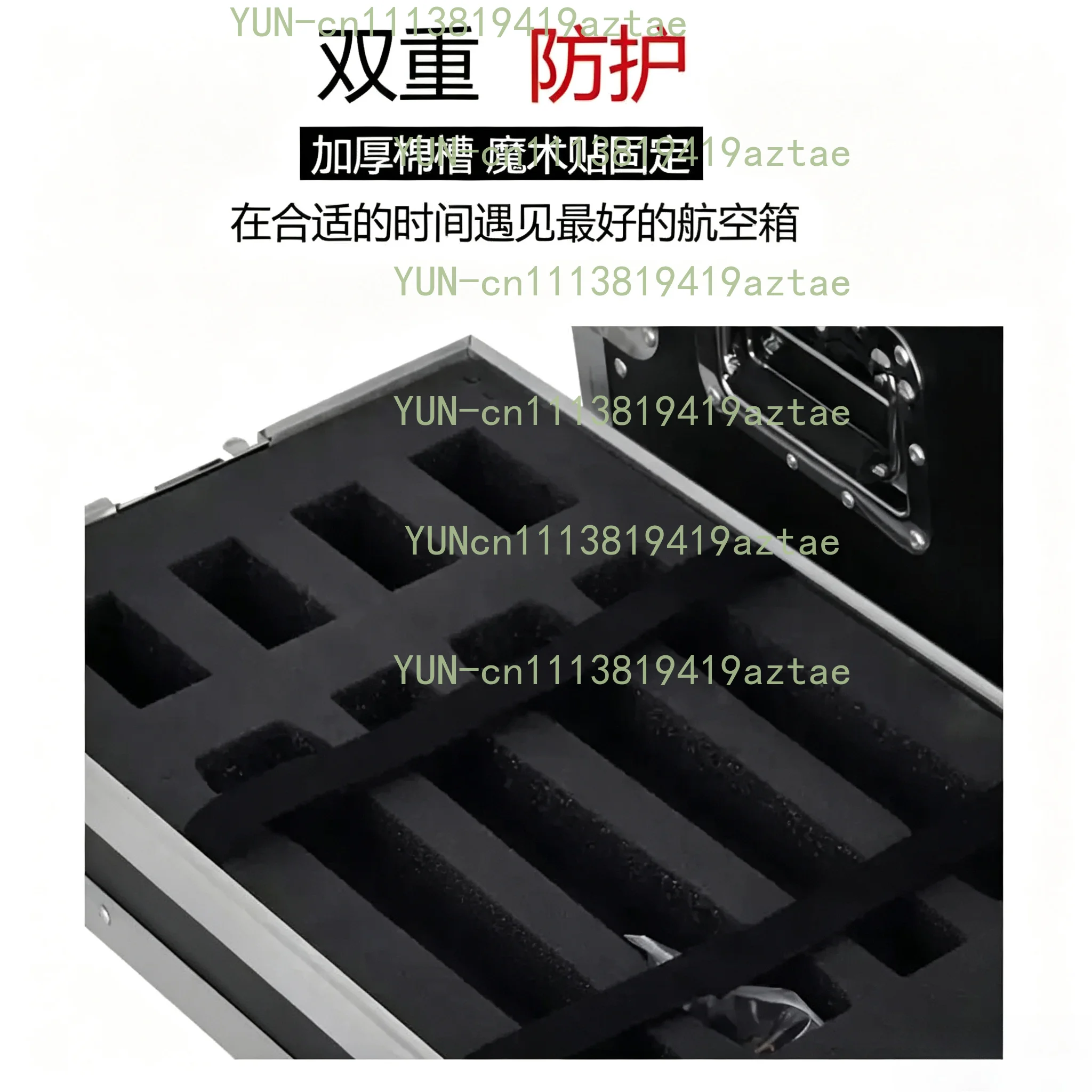 2U-6U Aluminum Alloy Rack Flight Case Microphone Receiver Cabinet Audio Equipment Storage Box