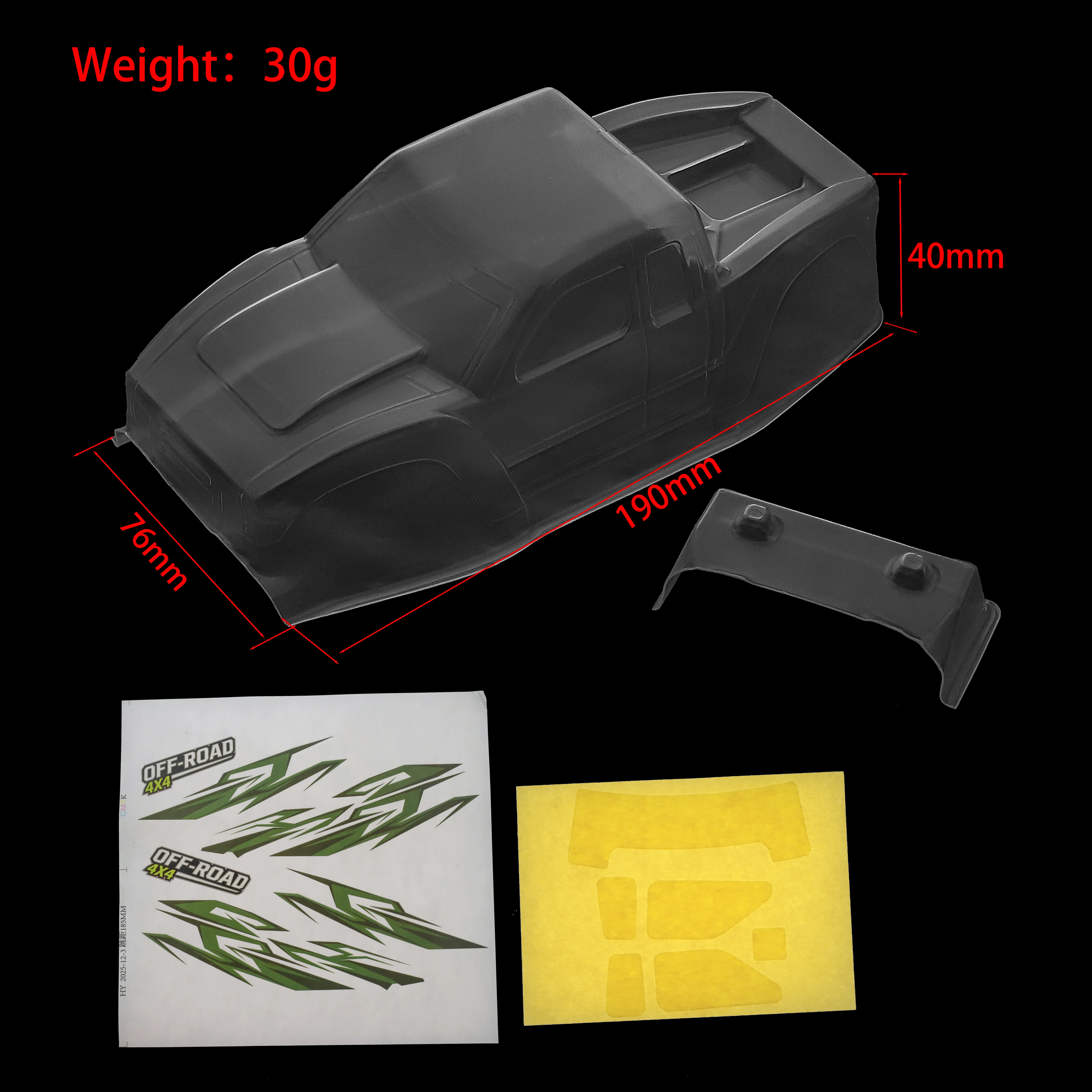 

Ajrc Plastic Clear Car Body Shell For Axial Scx24 90081 Deadbolt 1/24 Rc Crawler Car Truck Model Upgrade Diy Parts Protection