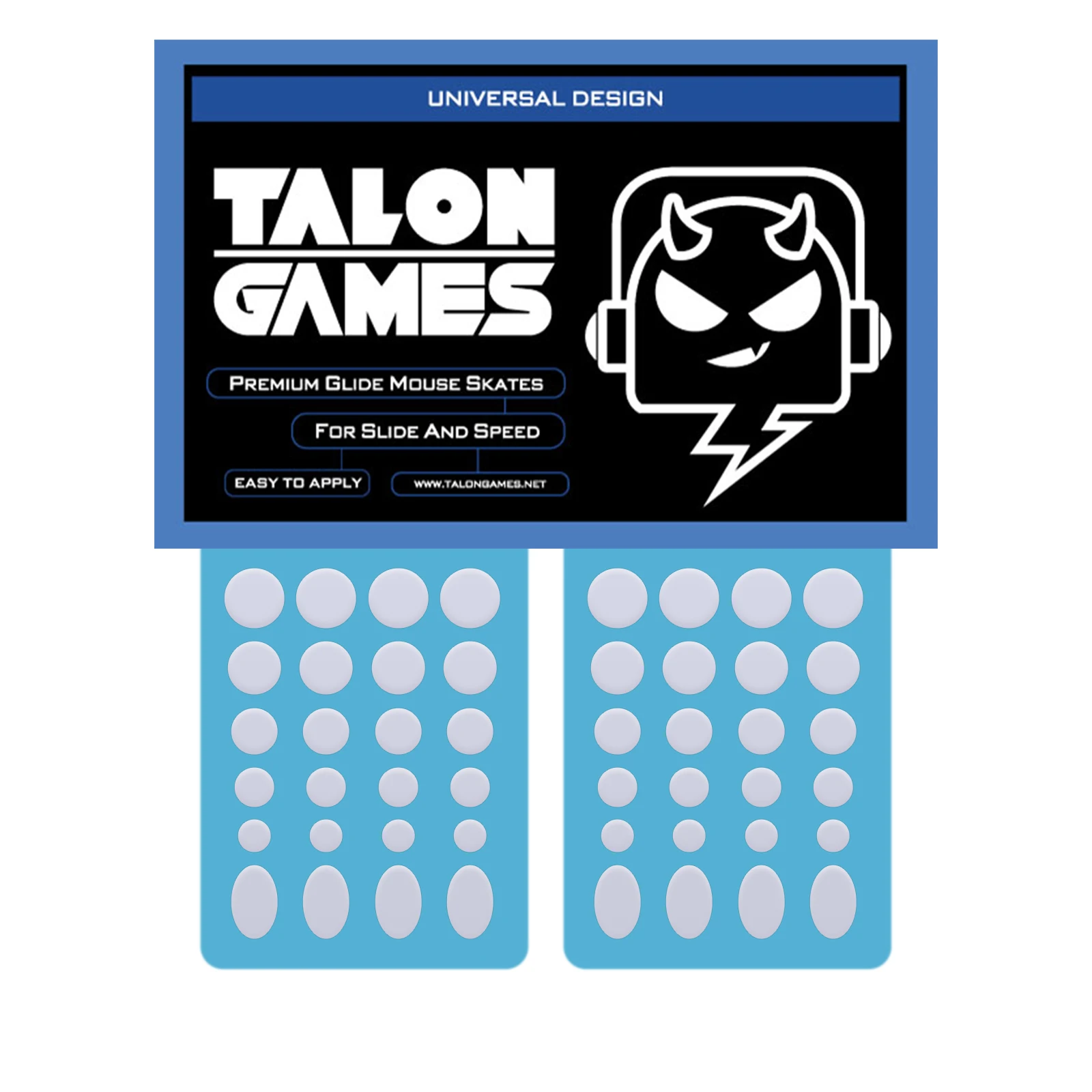 TALONGAMES-pies de ratón de Punta Universal, accesorio para ratón Razer Logitech Zowie, de varios tamaños, 6mm, 7mm, 8mm, 9mm, 48 piezas