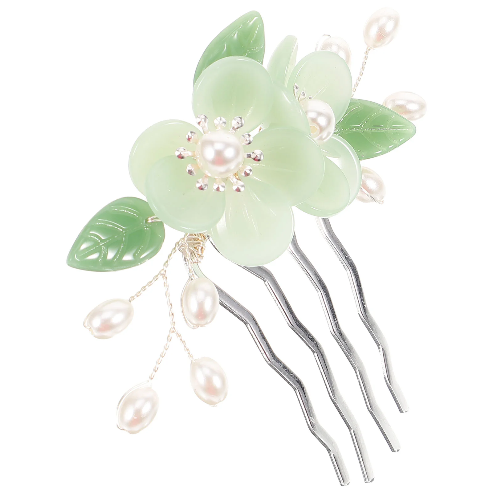 

Hair Clasp Wedding Clip Aesthetic Comb Hanfu for Girls Alloy Flower Combs Women Accessories Styling