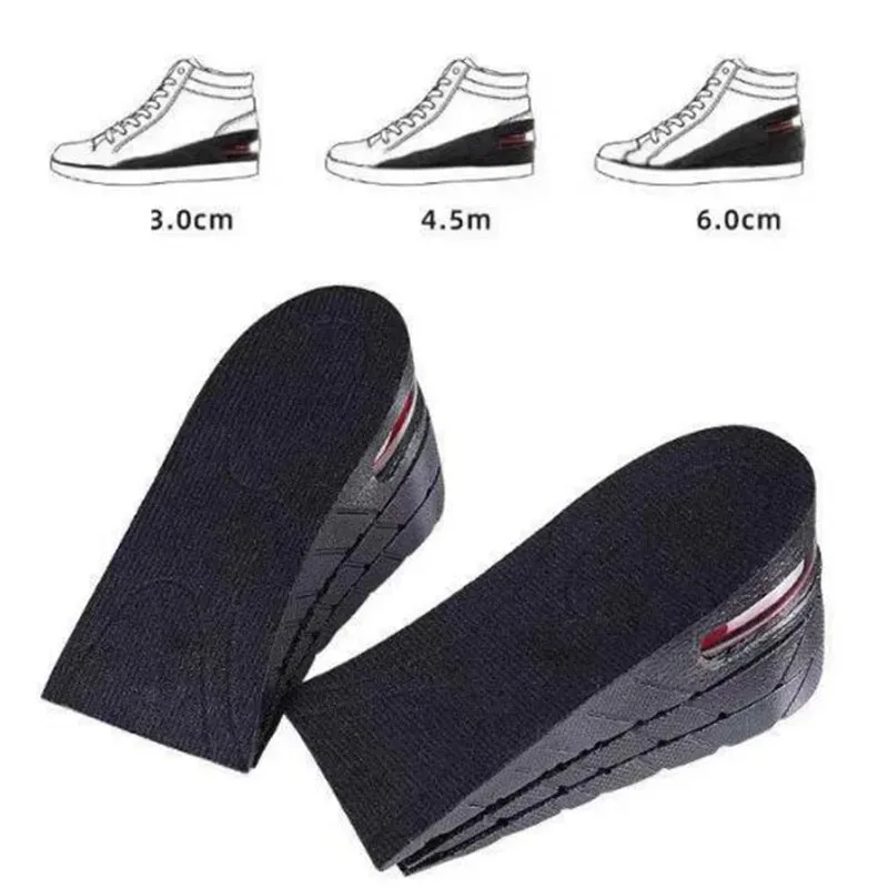 Invisible Height Increase Insole Cushion Height Lift Adjustable Cut Shoe Heel Insert Taller Support Absorbant Foot Pads