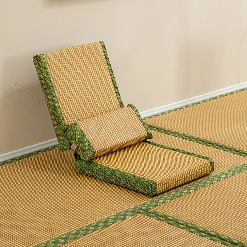 Japanese Style Room Tatami Seats No Legs with Backrest Chairs Foldable Floor Chair Small Single Sofa