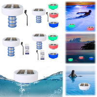 Chlorine-Free Sun Shock & Water Purifier 85% Less Chlorine Solar Copper Pool Ionizer Auto Switch RGB Night Light Up To 35000 Gal