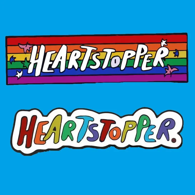 Heartstopper LGBT Lapel Pins for Backpacks Enamel Pin Pines Brooches for Women Badges Fashion Jewelry Gay Accessories Gifts