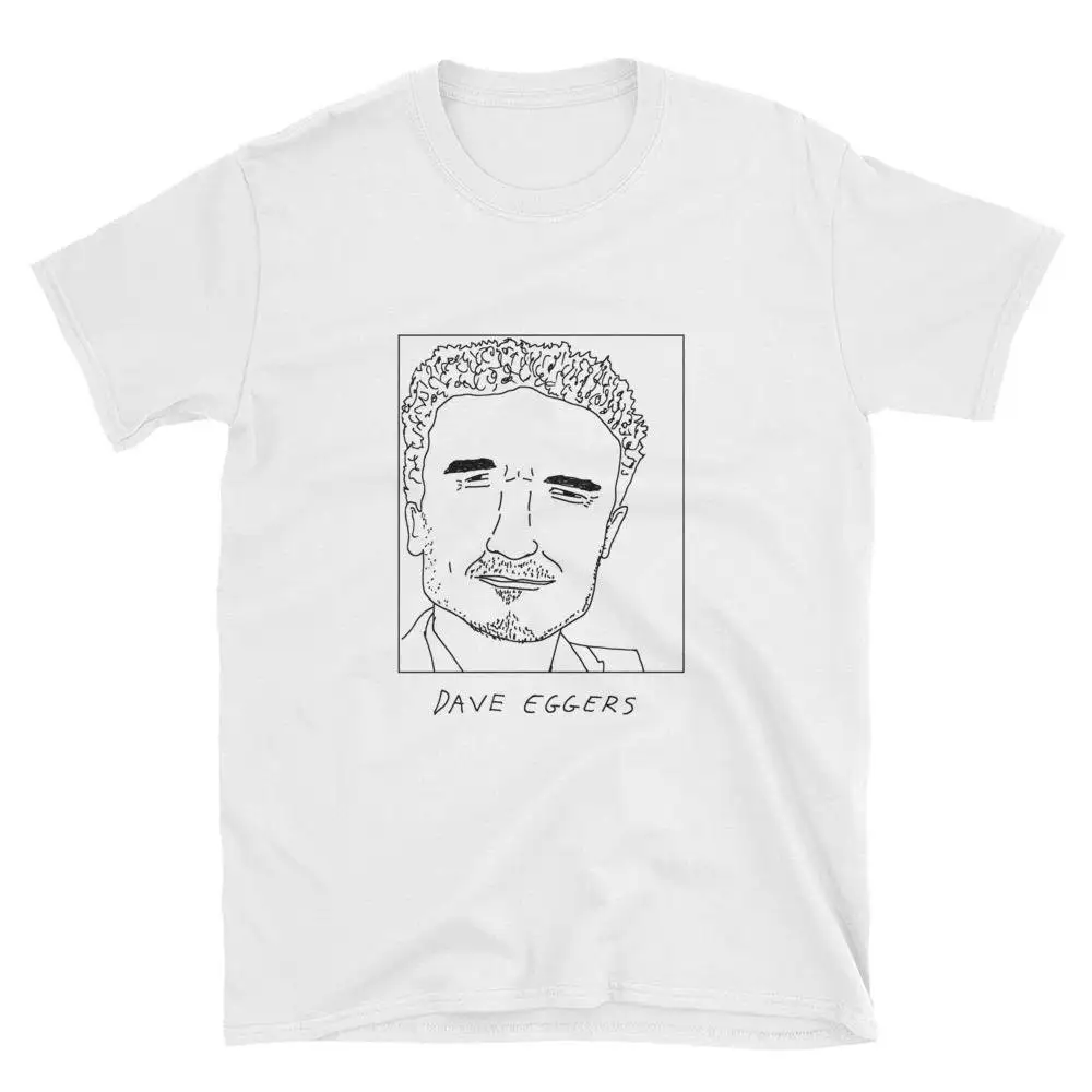 Badly Drawn Authors Dave Eggers T Shirt FREE Worldwide Delivery