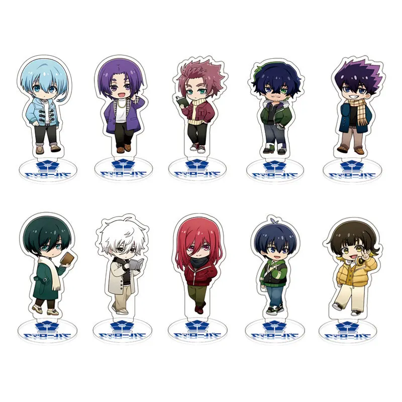 Blue Lock Acrylic Stand Model Plate Isagi Yoichi Bachira Meguru Kunigami Rensuke Anime Mini Desktop Ornament Keychain Jewelry