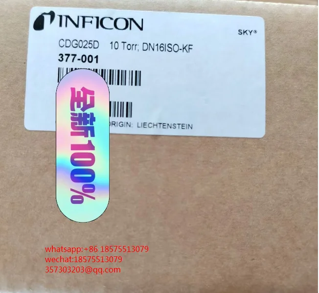 

FOR INFICON CDG025D 10Torr Film Gauge New Original DN16ISO-KF 377-001 1 PIECE