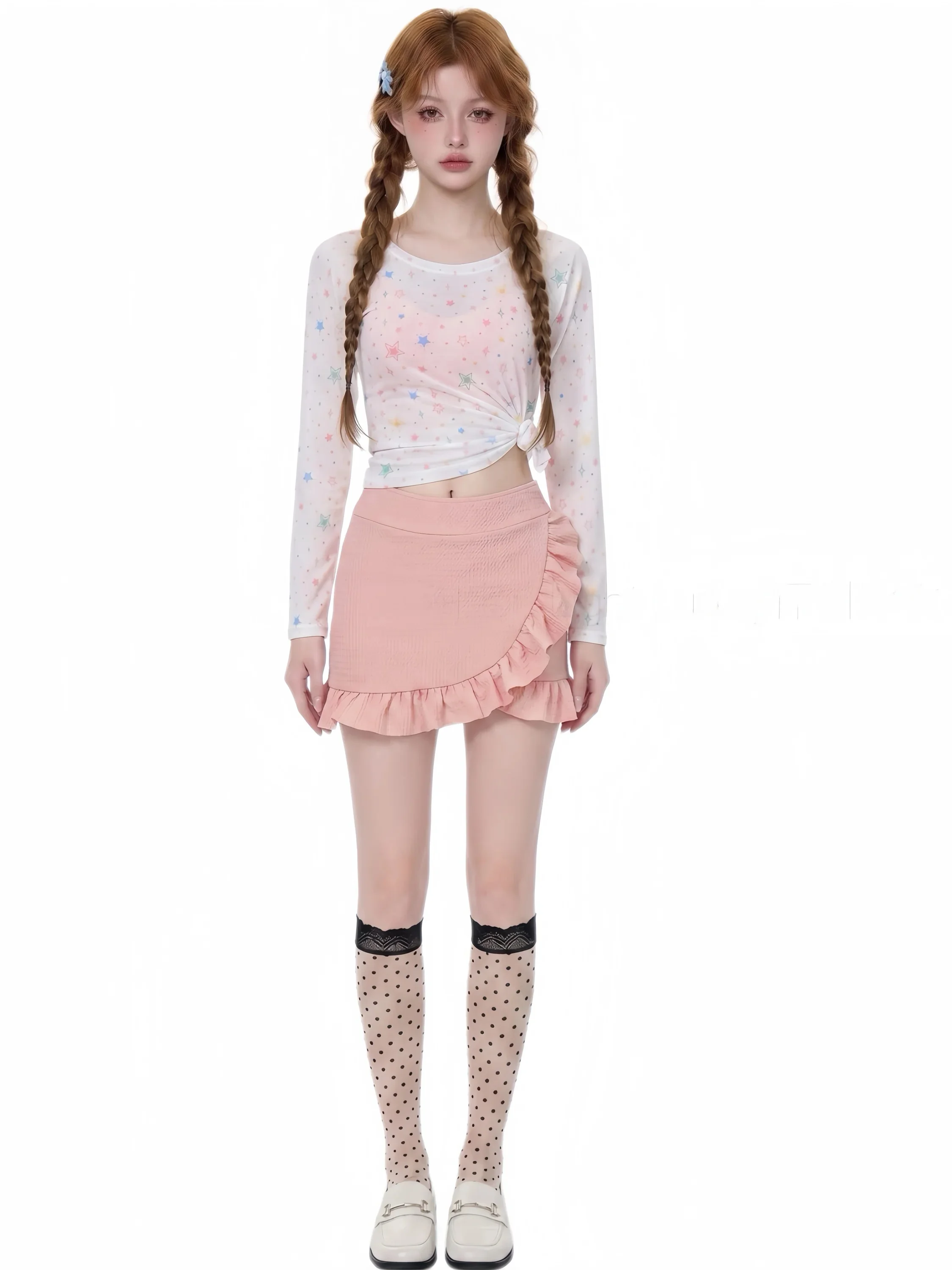 

Dopamine Swimsuit Women's 2026 New High Waist Long Sleeve Cover up Slimming High-End Feeling Holiday Hot Spring Three-Piece Set