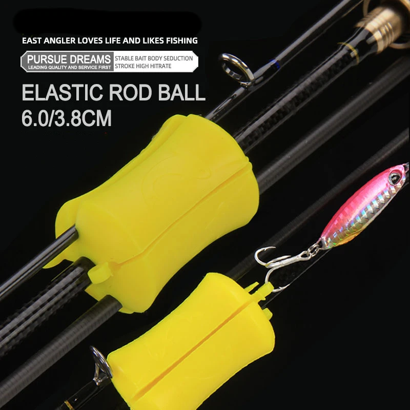 Fishing Rod Holder Silicone Fishing Rod Pole Fastener Strong Flexible Multi-functional Gear Tackle Protection Fishing Tool