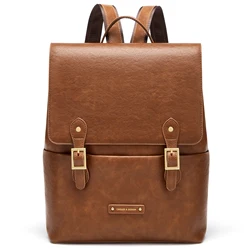 Cnoles Elegant Leather Women Backpacks Daypack Waterproof Anti-theft Backpack for Ladies Laptop Business Backpack