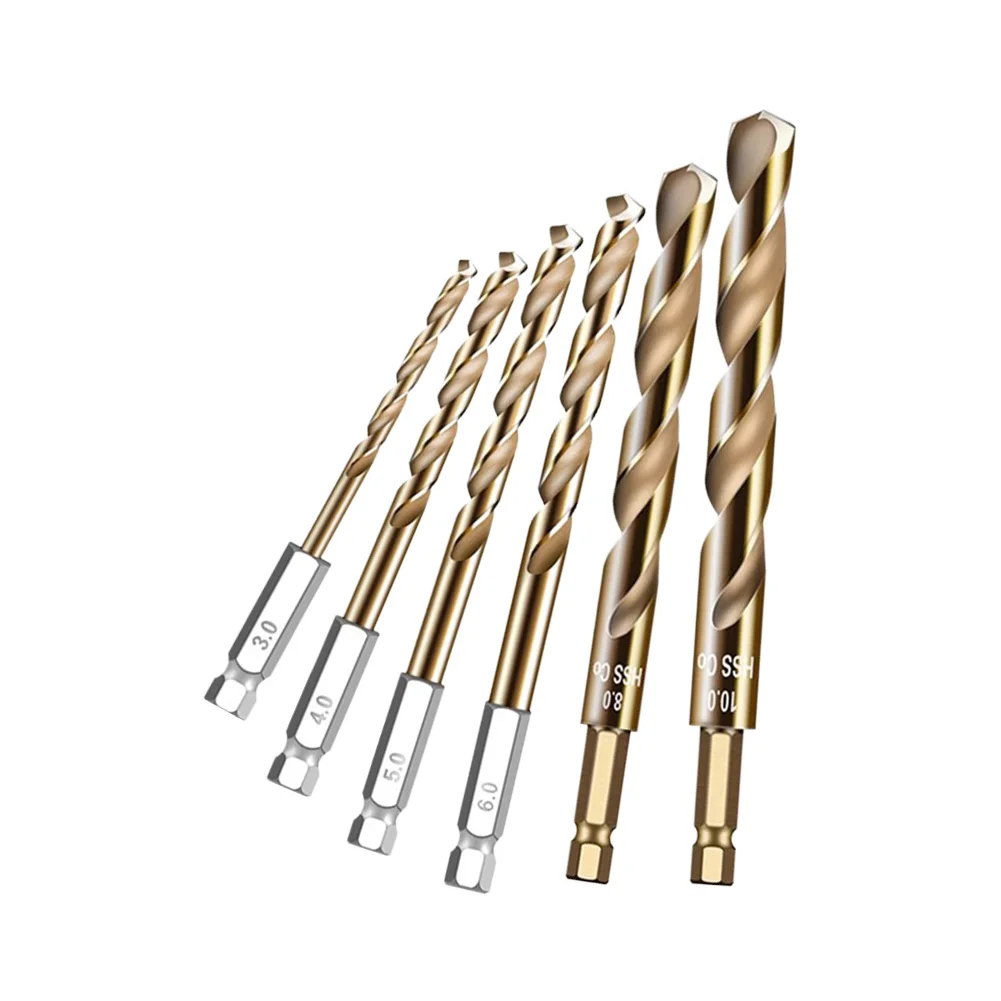 

Cordless Screwdrivers HSS Drill Bit Set DIY Projects 6 Piece Set Fast Penetration Drill Bits For Cordless Drills