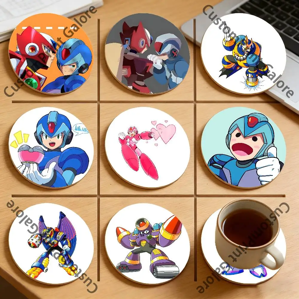 

M-MegaS N-Napalm Man 5 Eco-Friendly Pine Coasters HD Print Design Non-Slip, Heat-Resistant Table Protection