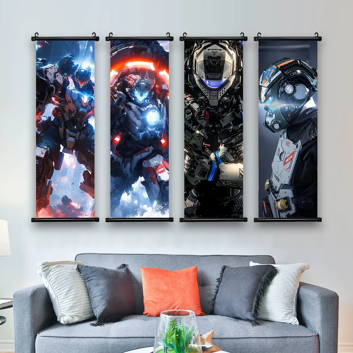 Titanfall Popular Games Wallpaper Wall Artwork Canvas Painting Print Hanging Scroll Poster Gaming Room Home Decoration Art Gift