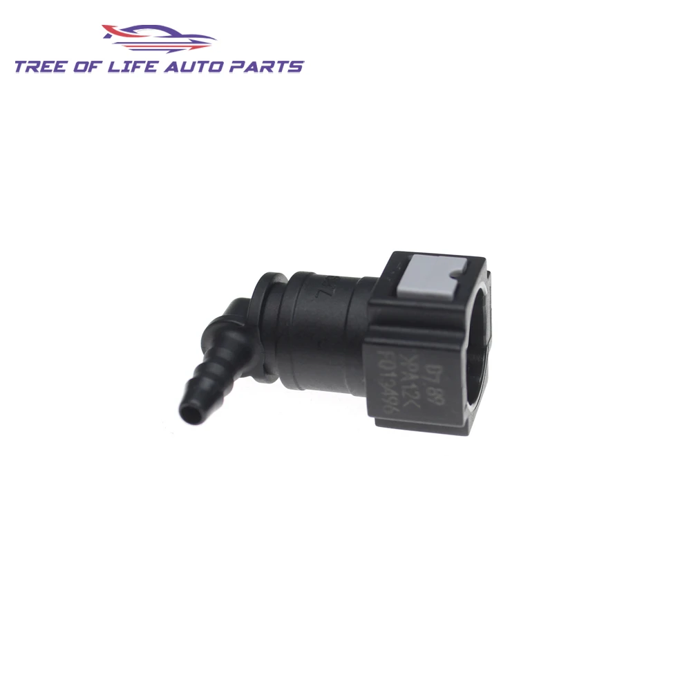 2/5/10x 7.89 ID4 90° Auto Fuel Line Hose Coupler Quick Release Connect Connector Fuel Line Rubber Hose Coupler Carburetor Part - view 4
