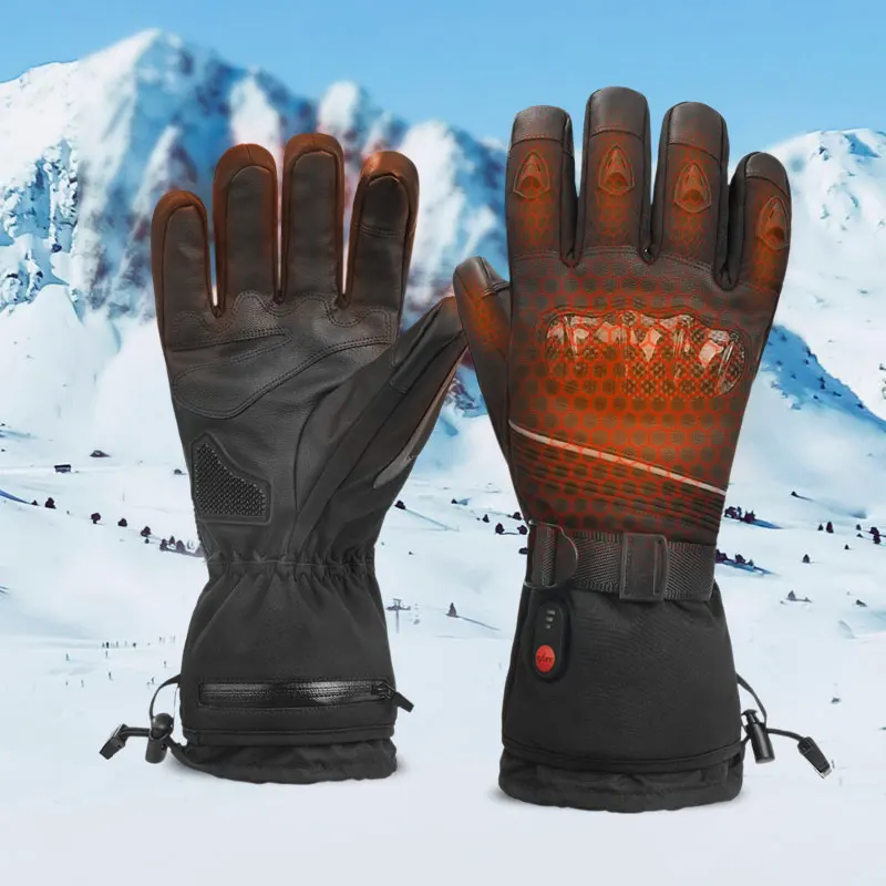 

2026Rechargeable Heated Ski Gloves with Waterproof Design and Three-Level Temperature Adjustment for Outdoor Sports