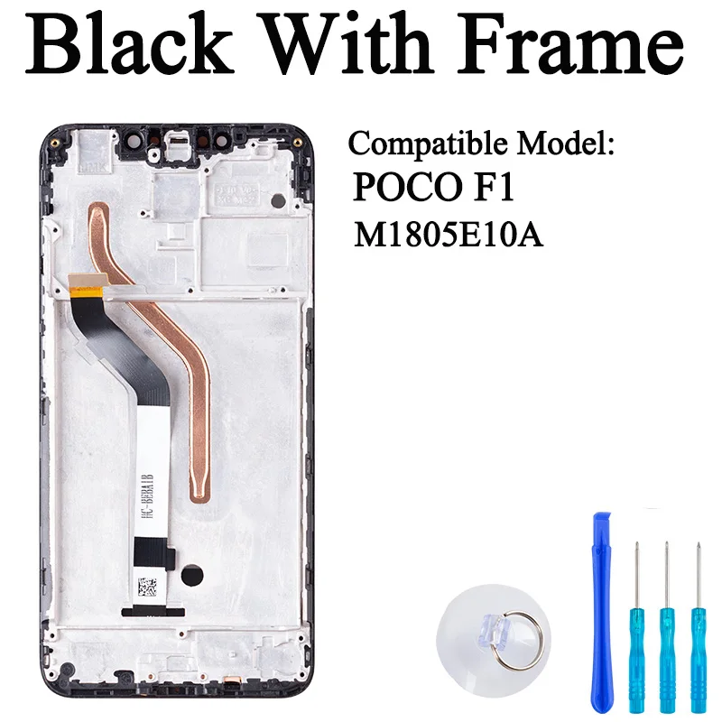 M1805E10A 100% Tested Premium Lcd For Xiaomi POCO F1 Display Touch