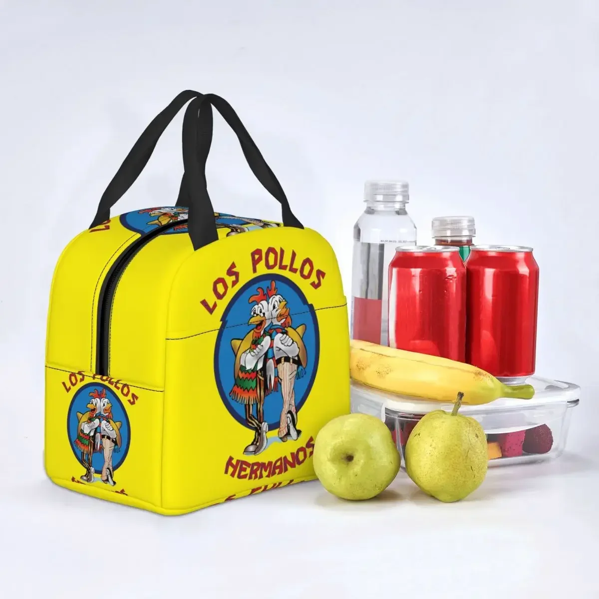 Breaking Bad Lunch Box Cooler Thermal Insulated Los Pollos Hermanos Chicken Brothers Lunch Tote Bag dla kobiet Torby na żywność dla dzieci