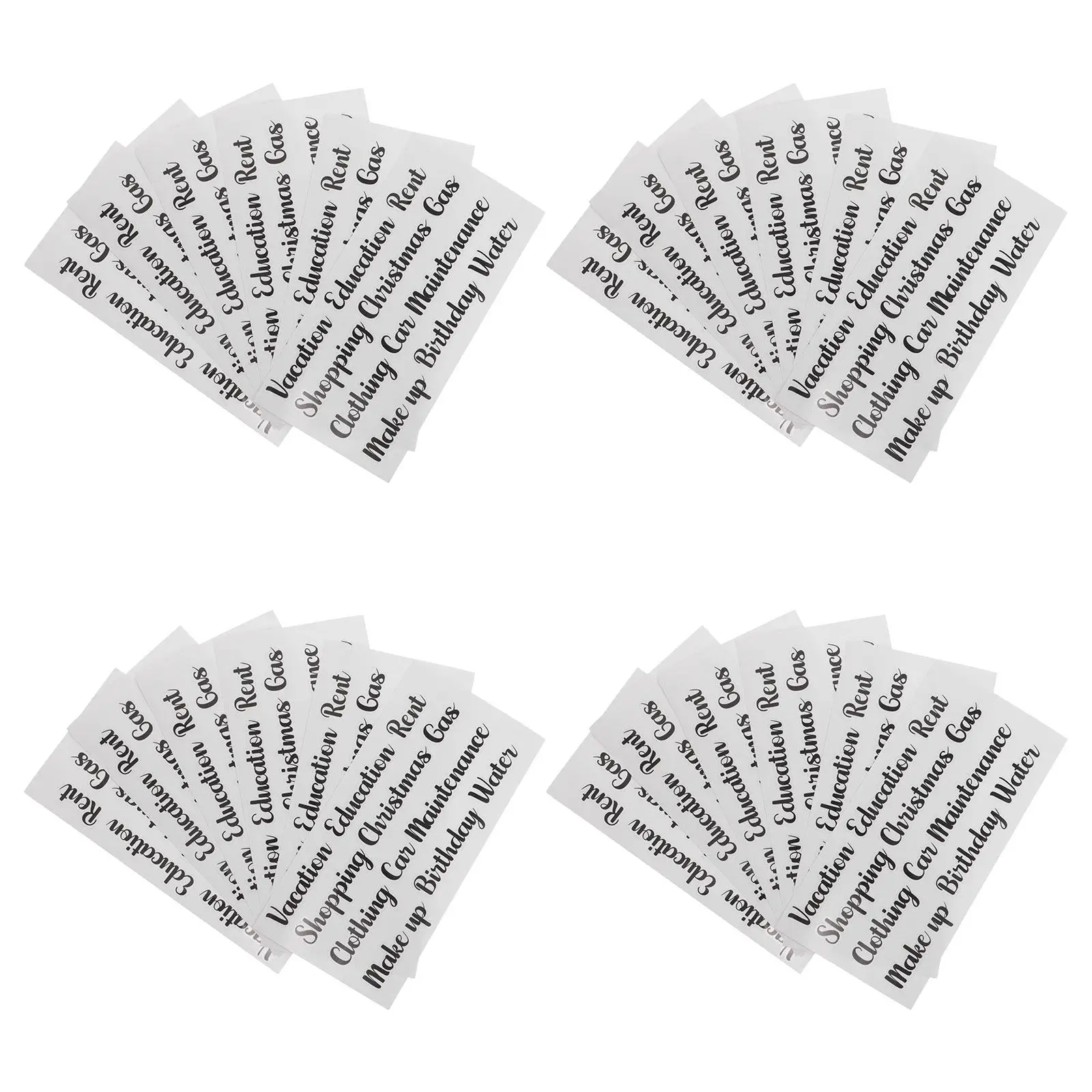 

50Pcs Cash Envelope Stickers Waterproof Budget Binder Labels Self Adhesive Finance Planner Organizing Budget Planner Accessories