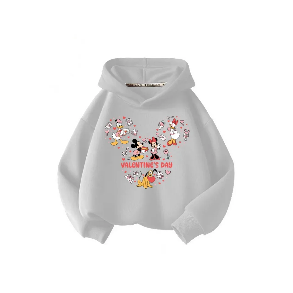 Disney Comics anime Mickey Minnie Mouse Hoodie Kids Girl Boys Sweatshirt Hoodie Cartoon kids Cute clothes Baby top jumper