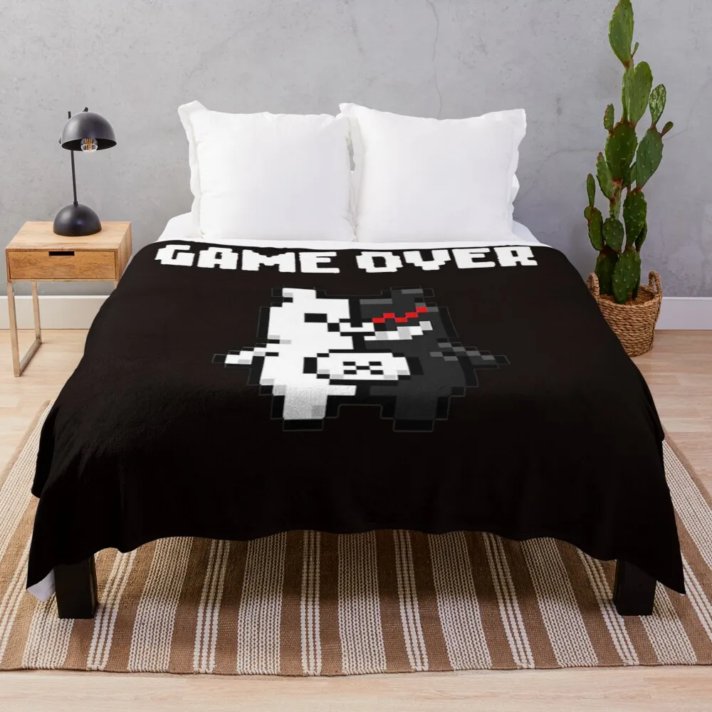 Monokuma Game Over Throw Blanket Bed linens Sleeping Bag Decorative Sofa Luxury Designer Blankets