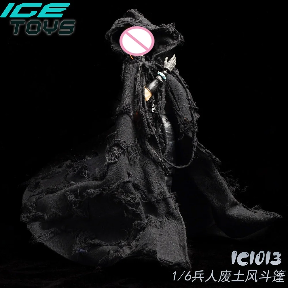 ICE TOYS ic1013 Männlicher Soldat im Maßstab 1:6, hübscher Wasteland-Stil, Kapuzenumhang mit Drahtform, 12-Zoll-Actionfigur-Körpermodell