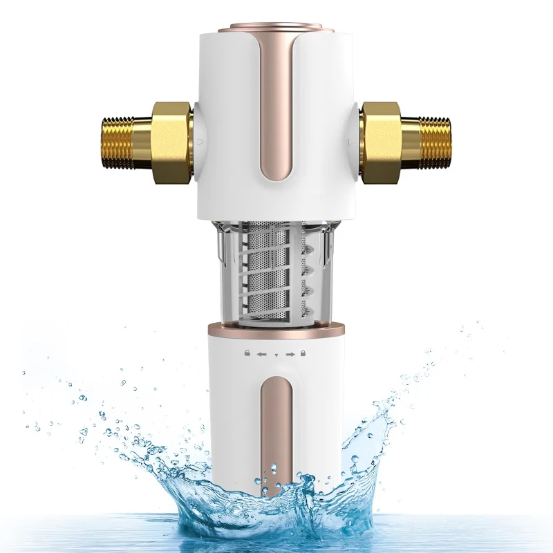 Manual activated carbon filter, corrosion and wear resistance, household front water purifier 6m/h