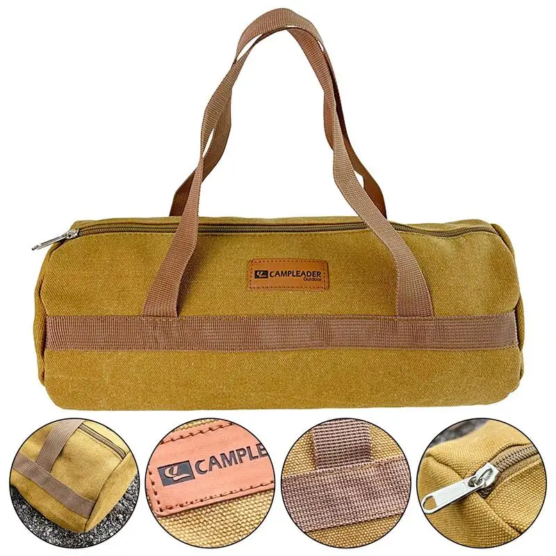 Camping Tools Portable Organizer Bag Ground Nails Tote Bags Floor Nail Canvas Stake Storage Bag Hammer Organizer Tent Pegs Case