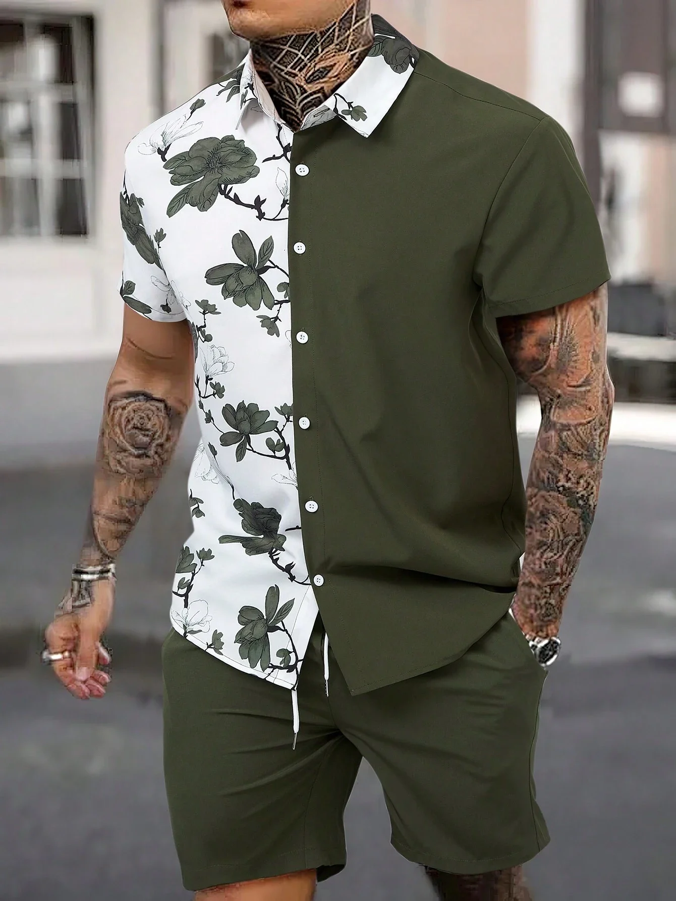 Men\'s Shirt Summer Men\'S Fashion Design Short Sleeve Shirt 3D Print Shirts Outdoor Tops Streetwear Loose Casual Hawaiian Shirt