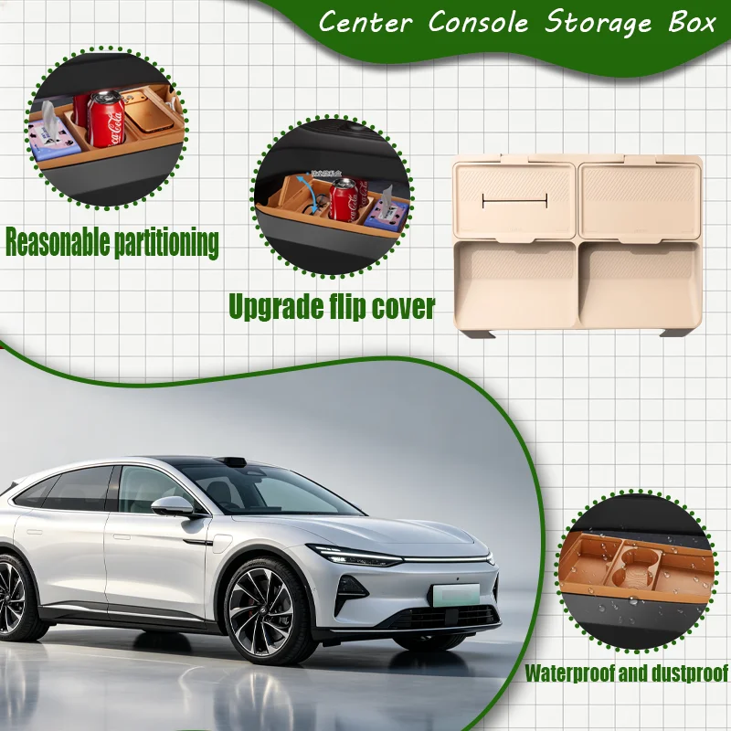 For Luxeed R7 2024 – Screen Rear Storage Box, Eco-Friendly Multi-Functional Organizer Tray, Interior Accessory