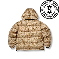 Chaqueta táctica de algodón con capucha para caza al aire libre, chaqueta cálida y gruesa.