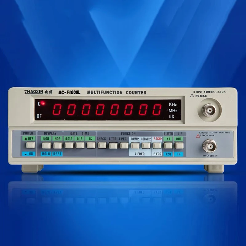 HC-F1000L frequency meter 1G frequency crystal oscillator signal counter test 8-bit LED display