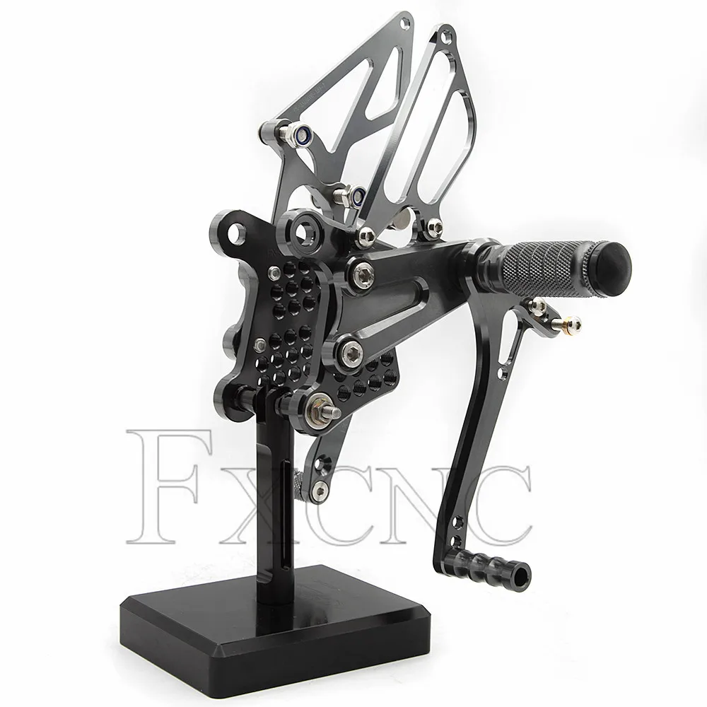 For Kawasaki Ninja 600/ZX6R/ZX636 2009-2020 2019 Motorcycle RearSet Footrest Footpeg CNC Adjustable Aluminum Pedal Foot Peg view 5