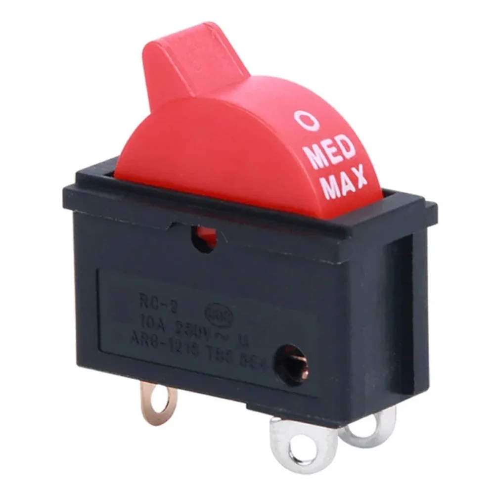 

Snap-in Switches Power Switch Easy To Install For Hair Dryers Fans Insulation Flame Retardant Three Pin Three Gears