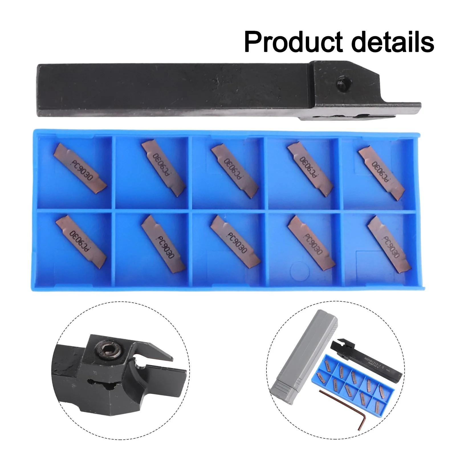 

Набор токарных станков с ЧПУ из легированной стали, 10 шт., количество вставок, ширина вставки 1,5 мм, MGEHR1212-1,5, вставки MGMN150-G для промышленного использования