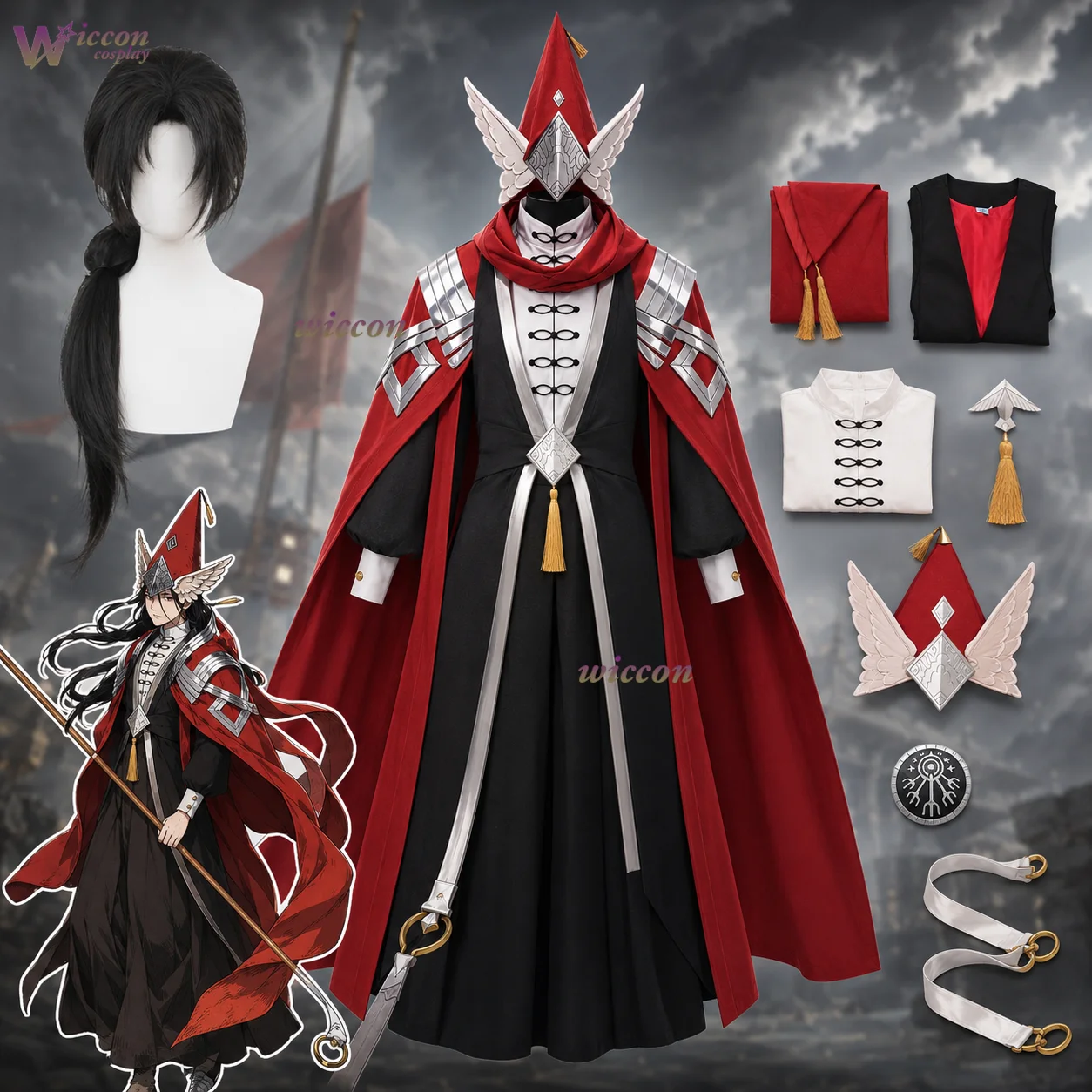 Disfraz de Cosplay del Personaje de Manga Witch Hat Atelier Easthies: Traje Completo para Hombre, para Halloween y Navidad