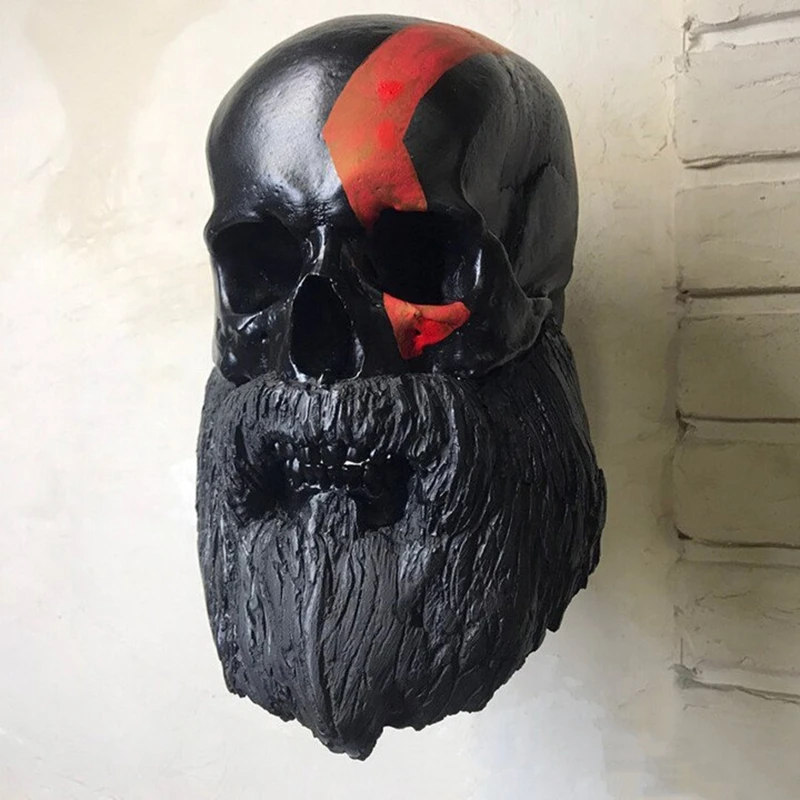 for Creative Adult Motorcycle Helmet Holder Halloween Skull Decoration Helmet Ra