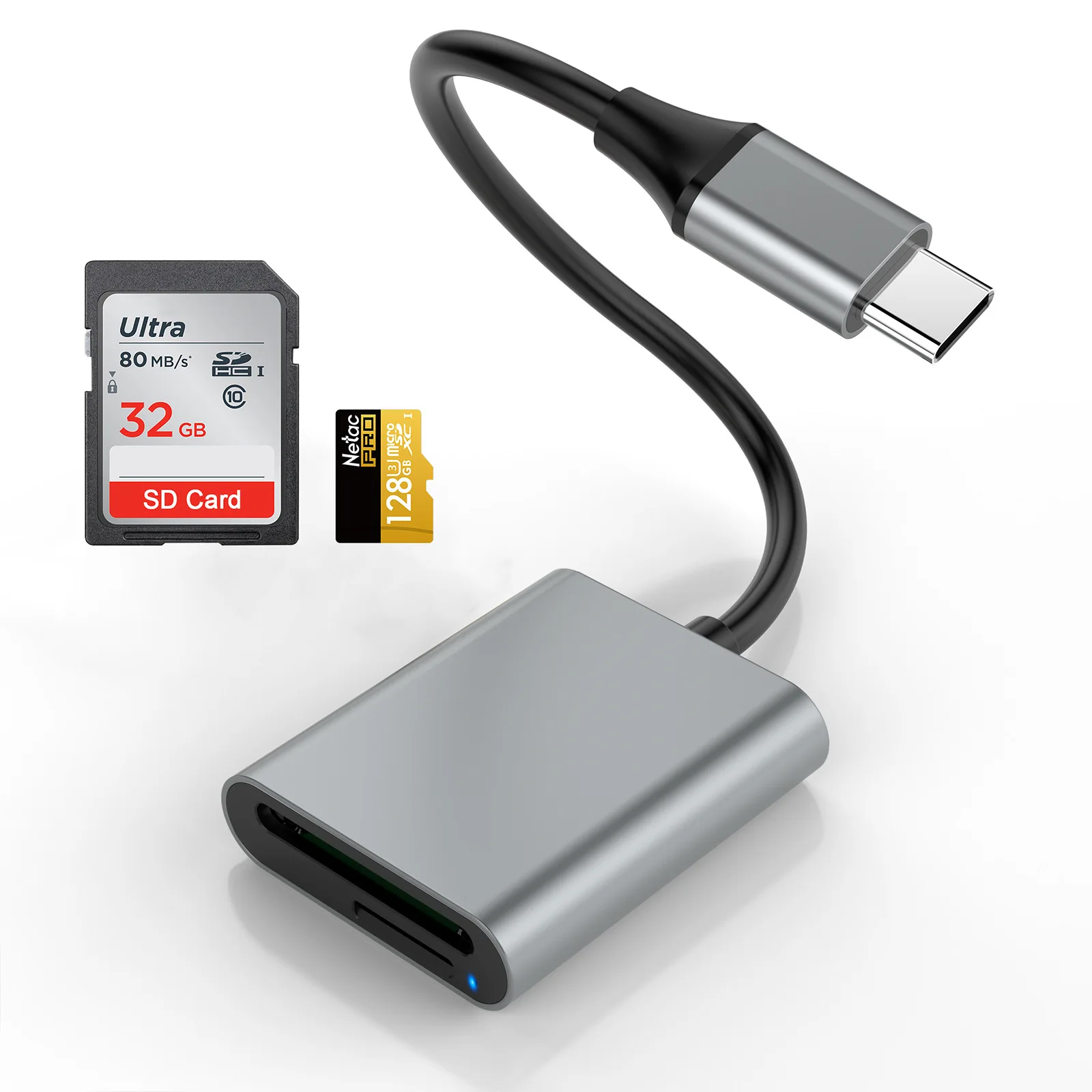 Type-C Adapter SD3.0 TF Memory Card Reader OTG USB3.1 GEN1 5Gbps Cardreader for Laptop Camera Accessories MicroSD Card Adapter