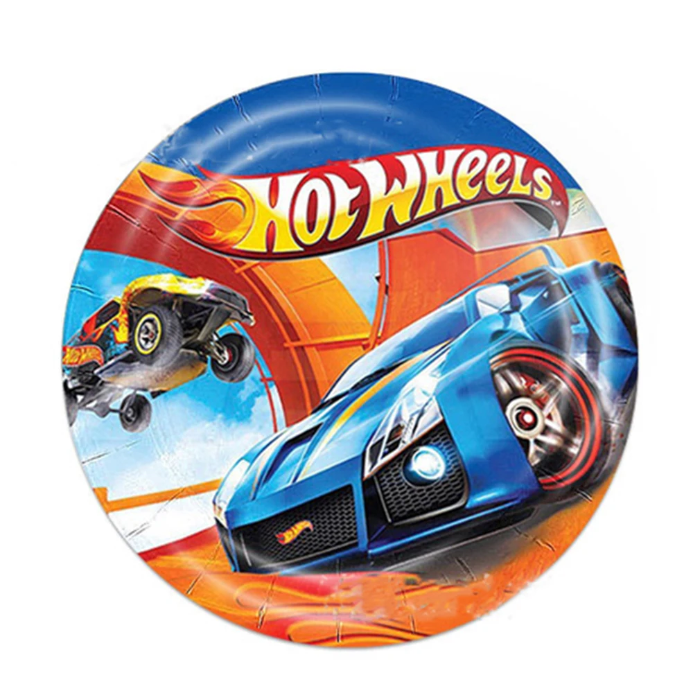 Hot Wheels Car Boys Birthday Party Decoration Disposable Tableware Balloon Plates Tablecloth Balloon Baby Shower Party Supplies