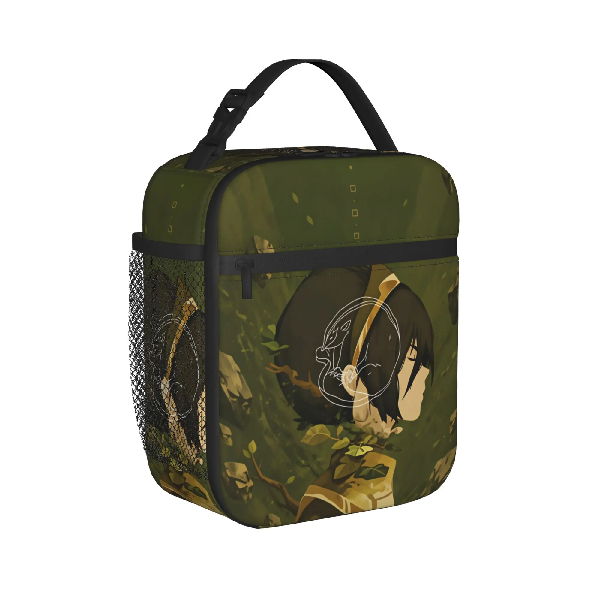Avatar The Last Airbenders Lunch Bag  Portable Lunch Box Women Outdoor Picnic Print Cooler Bag Leisure Oxford Tote Food Bags