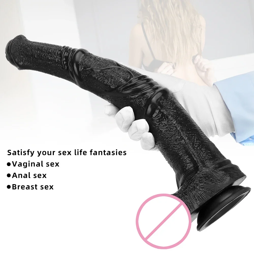 Huge Animal Anal Plug Big Horse Dildo Suction Cup Cock Buttplug Anus Stimulation Prostate Massage Ass Sex Toy for Men Women 18+