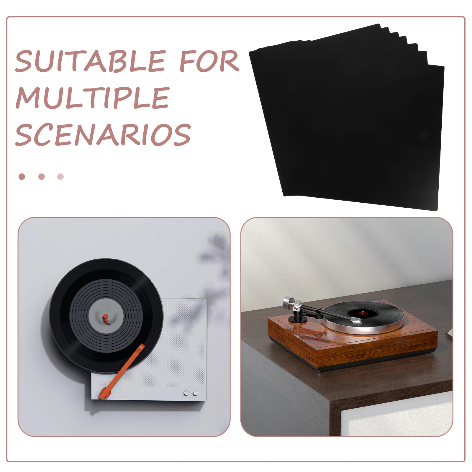 8Pcs Vinyl Record Sorting Dividers Waterproof PVC Writable Surface Multifunctional Record Organizer Book Shelf Tabs