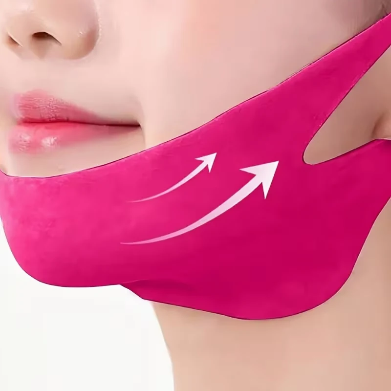 Correa de Lifting Facial – Banda de Entrenamiento y Lifting Facial y de Mentón en V; Reafirmante y Lifting de Cuello; Mascarilla Refrescante de Lifting Facial en V