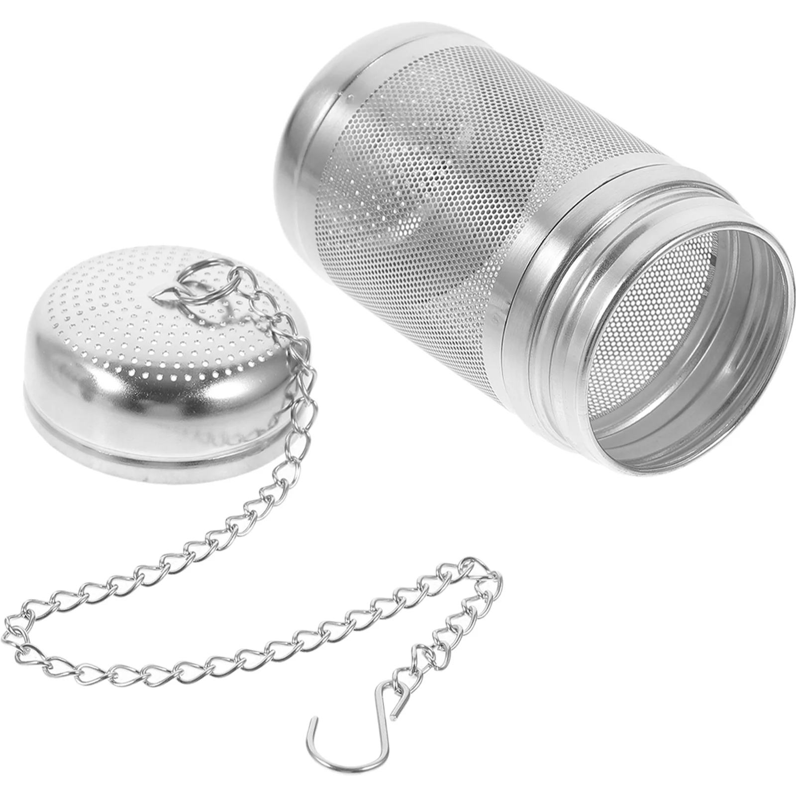 

Stainless Steel Seasoning Ball Mesh Tea Filter Hanging Chain Fine Mesh Strainer for Soup Tea Brine Multi Purpose Spice Filter