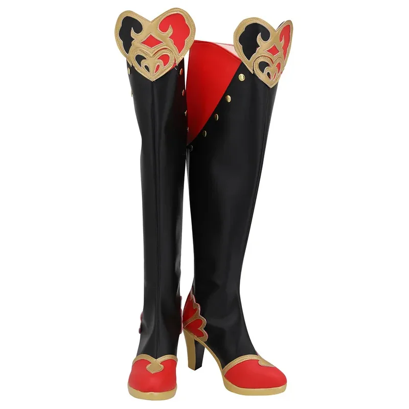 

asdh8@Twisted cosplay shoes Wonderland Riddle Rosehearts Boots Halloween Carnival Party Costume Prop Acces