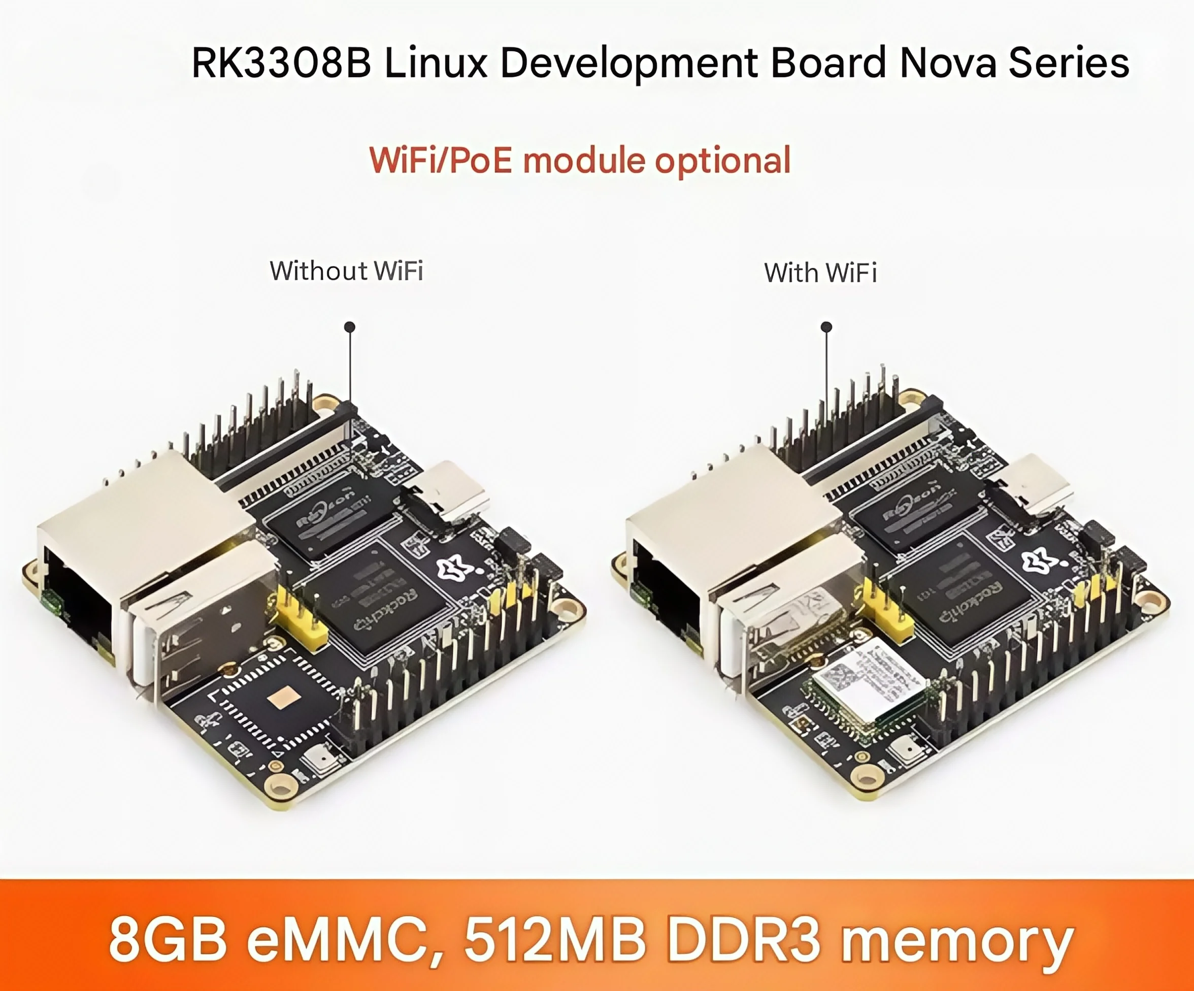 

Плата разработки Luckfox Nova Rockchip RK3308B со встроенным кодексом и поддержкой 8-канального микрофона