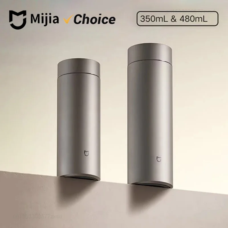 Original MIJIA Pure Titanium Thermos Cup Ti 2 Pure Titanium Material 6h Keep Warm Medical Material Portable Drink Thermos Cup
