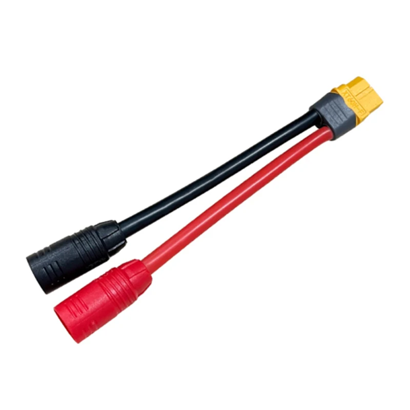 1PCS Lithium Battery Charger Adapter Cable XT60H Female to AS150 Male Connector 10cm 10AWG Silicone Wire for Drone RC Airplane